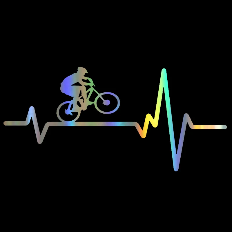 Mountain Biking Cartoon - Adesivo per Auto creativo ciclismo casco