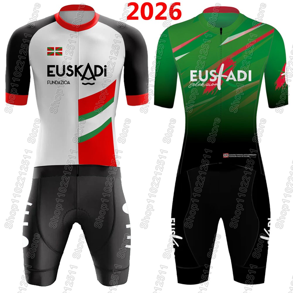 Mountain Biking Pants For Men - Completo Ciclismo Euskadi Team 2026 Estivo