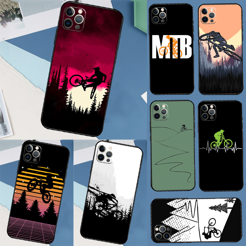 Mountain Biking Cartoon - Custodia per Bicicletta MTB Mountain Bike