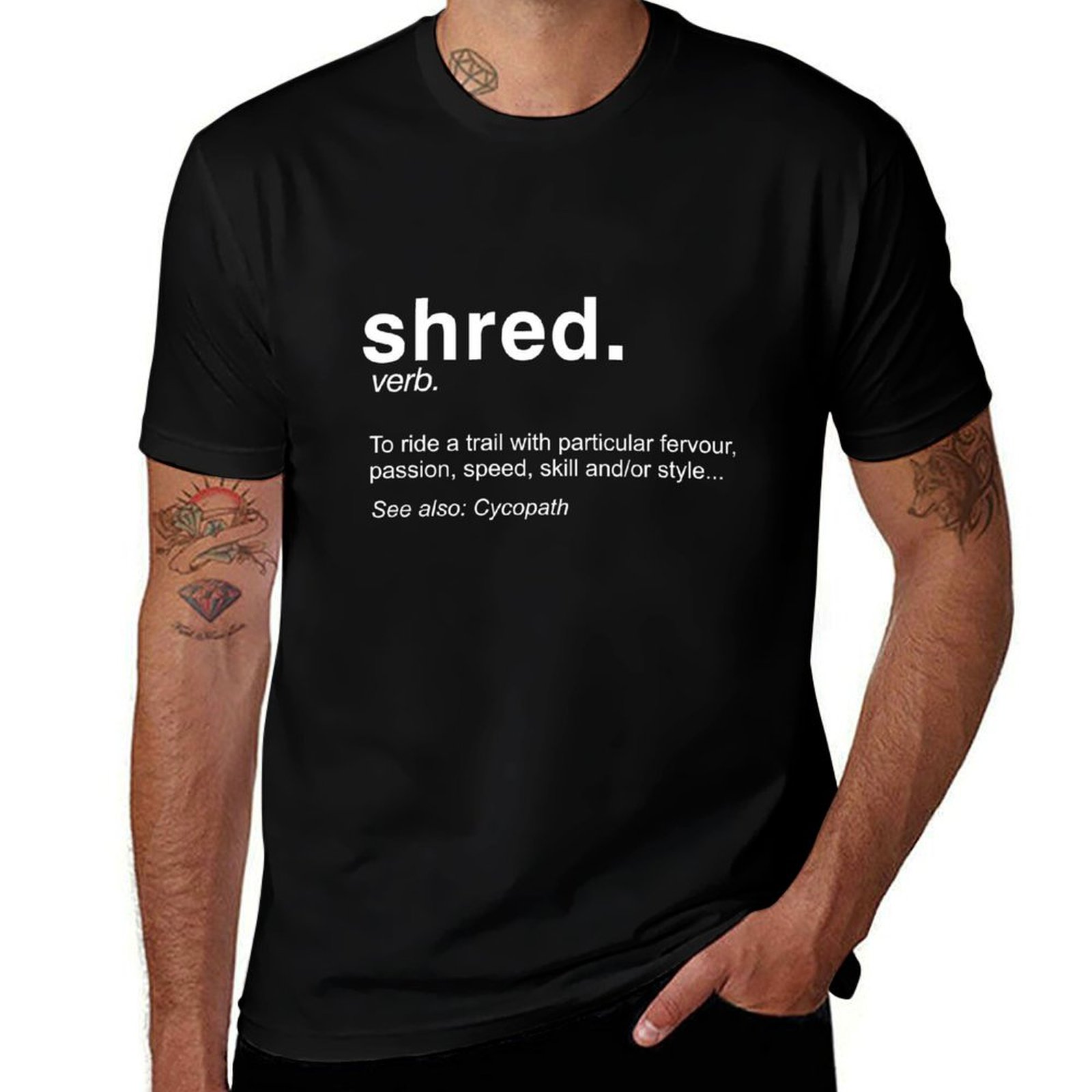 Mountain Biking Definition - Shred It Definition - Maglietta da