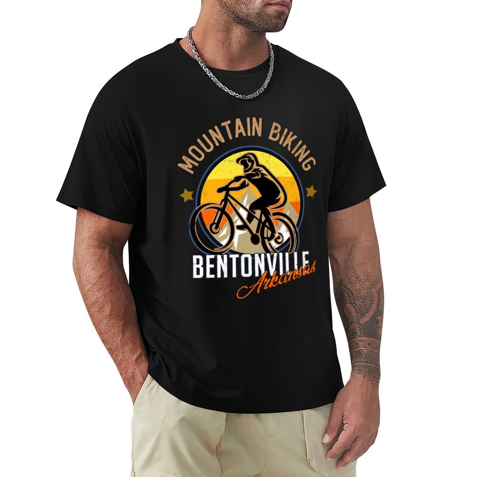 Mountain Biking Arkansas - T-shirt da mountain bike Bentonville Arkansas,
