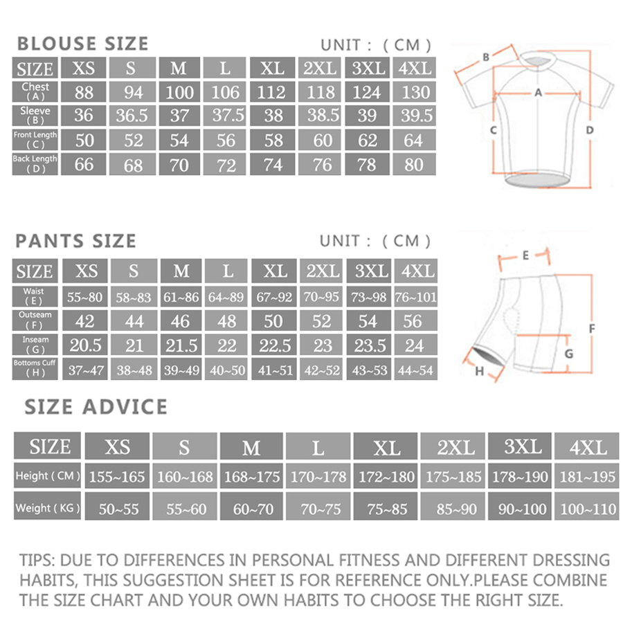 Nuovo Set Maglia Ciclismo Pro  - Mountain Biking Shorts recensione e prezzo