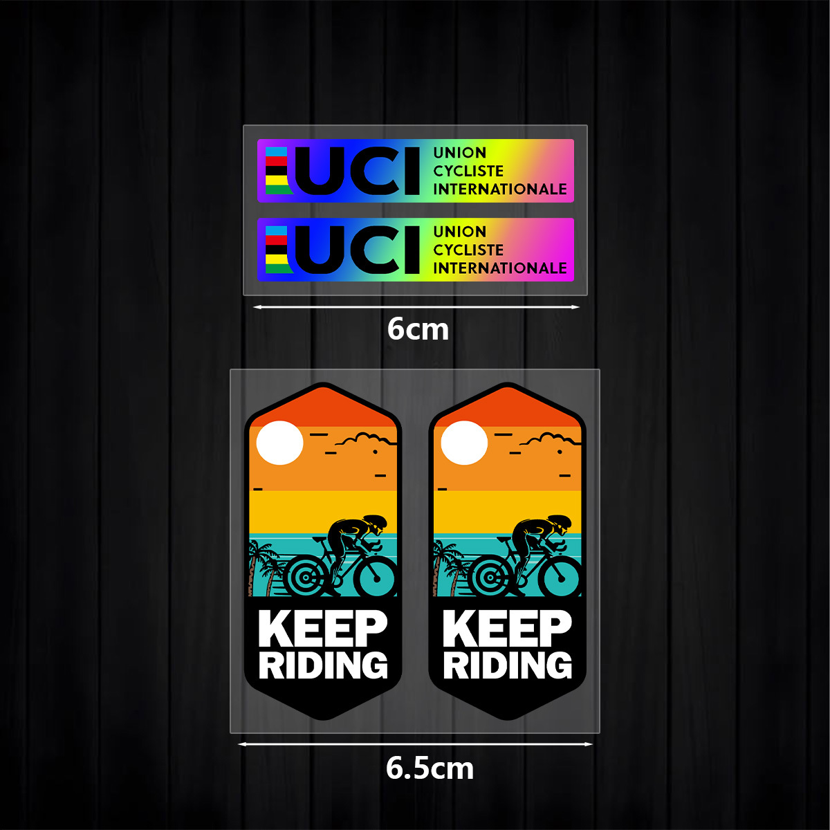 Set di Adesivi UCI Keep Riding - Mountain Biking Uci recensione e prezzo