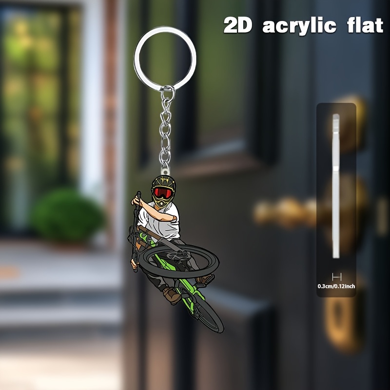 Portachiavi in acrilico con at - Mountain Biking Extreme recensione e prezzo